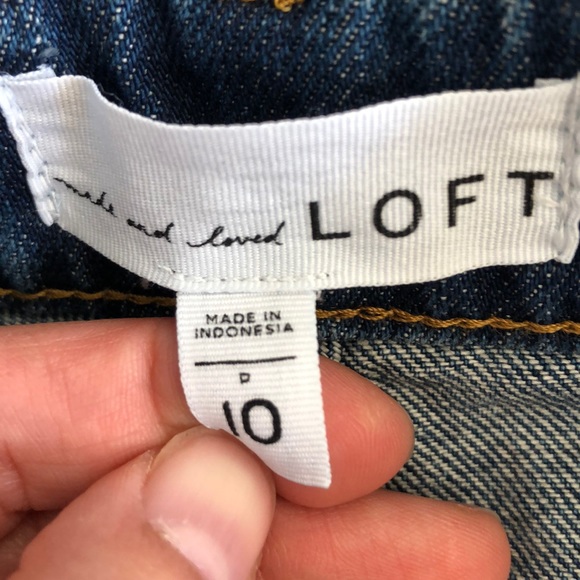 Loft Distressed Jeans Skirt - Picture 3 of 4